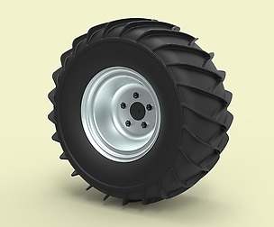 Wheel for snow