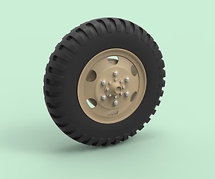 Wheel from old truck