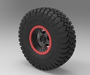 Wheel of Trophy truck