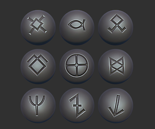 Stylized Celtic Runes