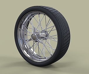 Wheel with spokes