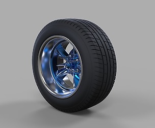 Wide car wheel 2