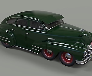 Six-wheeled concept car