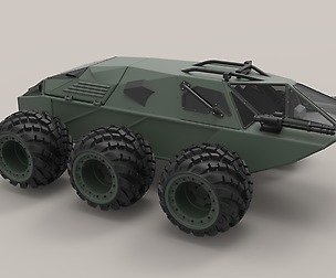 Concept military vehicle