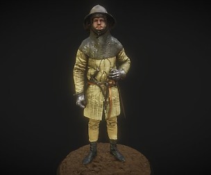 Lightly Armed Medieval Knight