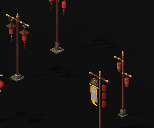 Lantern - Flagpole - Shop