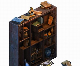 Huanglong Mountain - Stone Room Bookshelf
