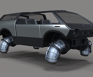 Flying jet car