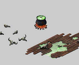 Witch Chalet - Pan Damaged Ground 02