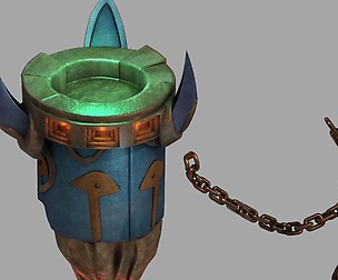Lava Hell - Iron Chain - Stone Light 12