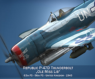 Republic P-47 Thunderbolt - Ole Miss Lib
