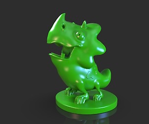 Stylized Triceratops Baby