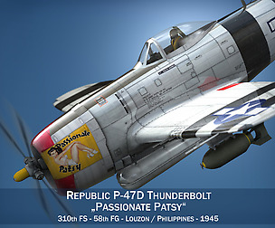 Republic P-47 Thunderbolt - Passionate Patsy
