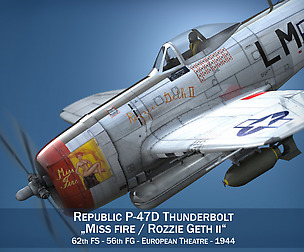 Republic P-47D Thunderbolt - Rozzie Geth II