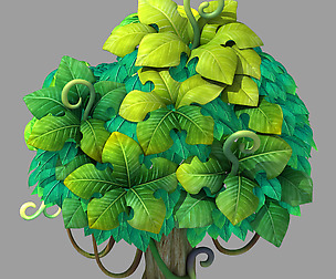 Disney main city - trees