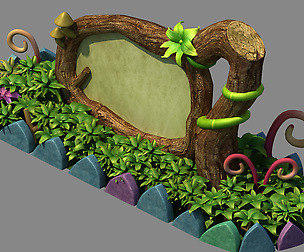 Disney main city - Vegetation 1