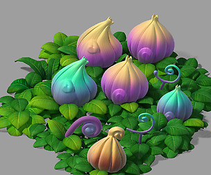Disney main city - plant combination 01