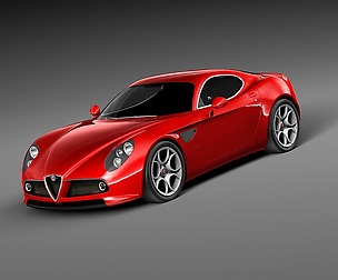 Alfa Romeo 8C Competizione midpoly