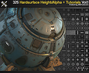 SP/Quixel 325 Hardsurface Height/Alpha + Tutorials