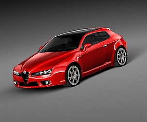 Alfa romeo brera lowpoly