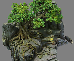 Fallen Land - Stone Forest - Tree