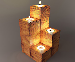 Wooden Stand Taper-54