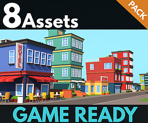 Cartoon Buildings Package