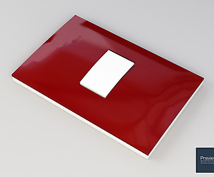 Simon 25 Plus - 1 Gang Light Switch 3D model
