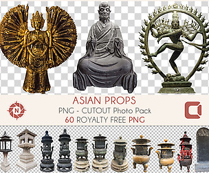 Asian Props - PNG Photo Pack