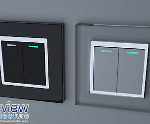 Retrotouch RTS2005 Mechanical Light Switch 2 gang