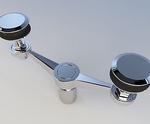 Sadev Spider Fitting 2 Arms - Glass Hardware
