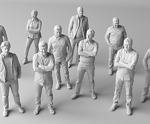 10 Low Poly People Pack Volume 1