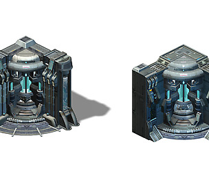 Sci Fi Building-connection wall 01