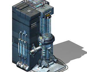 Sci Fi Building-Connection Wall 04