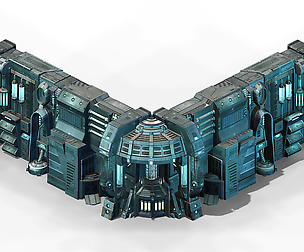 Sci Fi Building-connecting wall 08