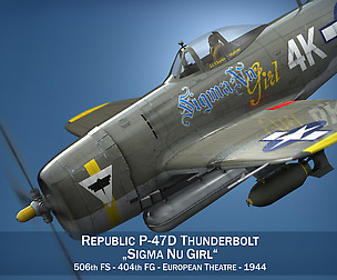 Republic P-47D Thunderbolt - Sigma Nu Girl
