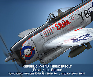 Republic P-47D Thunderbolt - Elsie - Lil Butch