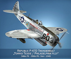 Republic P-47D Thunderbolt - Torrid Tessie