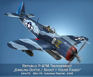 Republic P-47M Thunderbolt - Darling Dottie