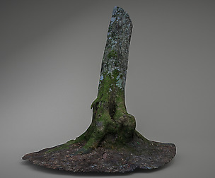 Mossy tree low poly