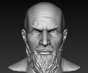 Male Head Sculpt Printable
