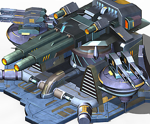 Spaceship - guardian turret 03