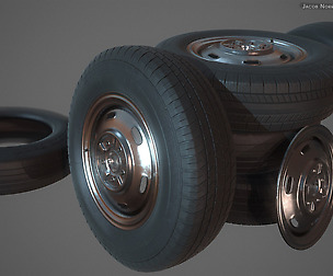 High Poly - Tires and Textures