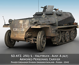SD.KFZ 250/1 - Halftruck  - PzGrenDiv