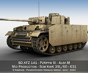 PzKpfw III - Panzer 3 - Ausf.M - 631
