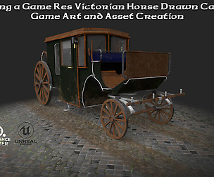 Modeling a Game Res Victorian Horse Drawn Carriage