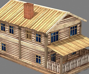 Wooden board building - private room 04