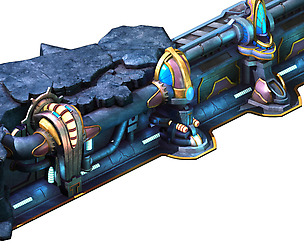 Mountain drainage pipe - wall 01
