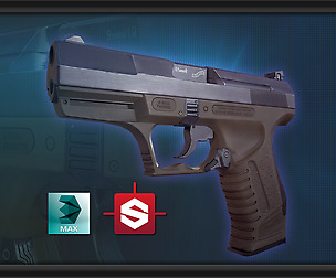 Texturing a Walther P99 with Substance