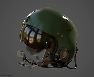 High Poly - Helicopter Helmet